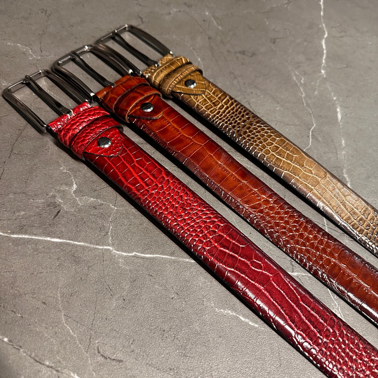 Crocodile Leather Belts