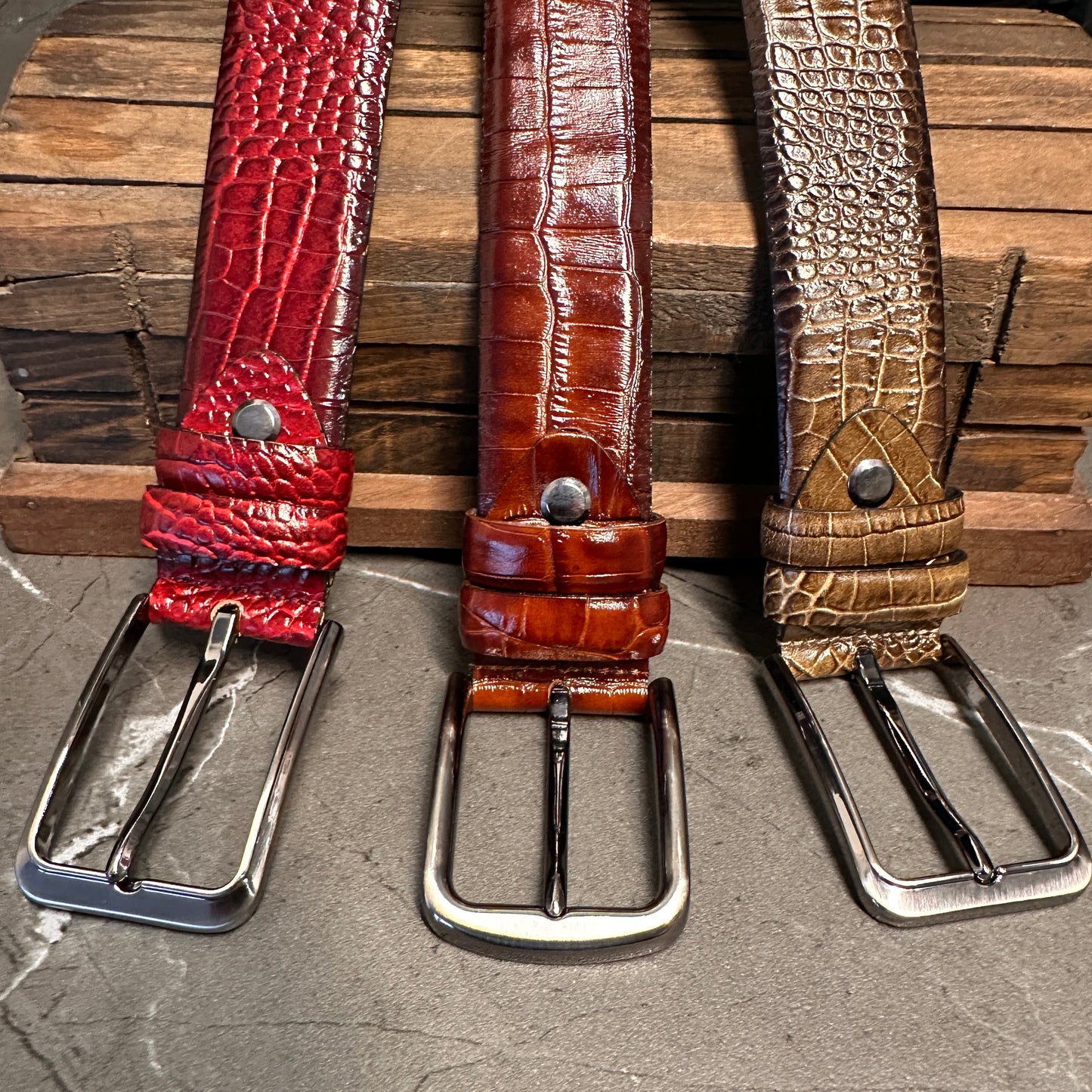 Crocodile Leather Belts