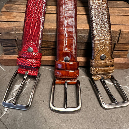 Crocodile Leather Belts