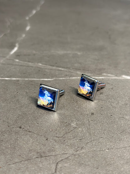 My stical White Horse Cufflinks