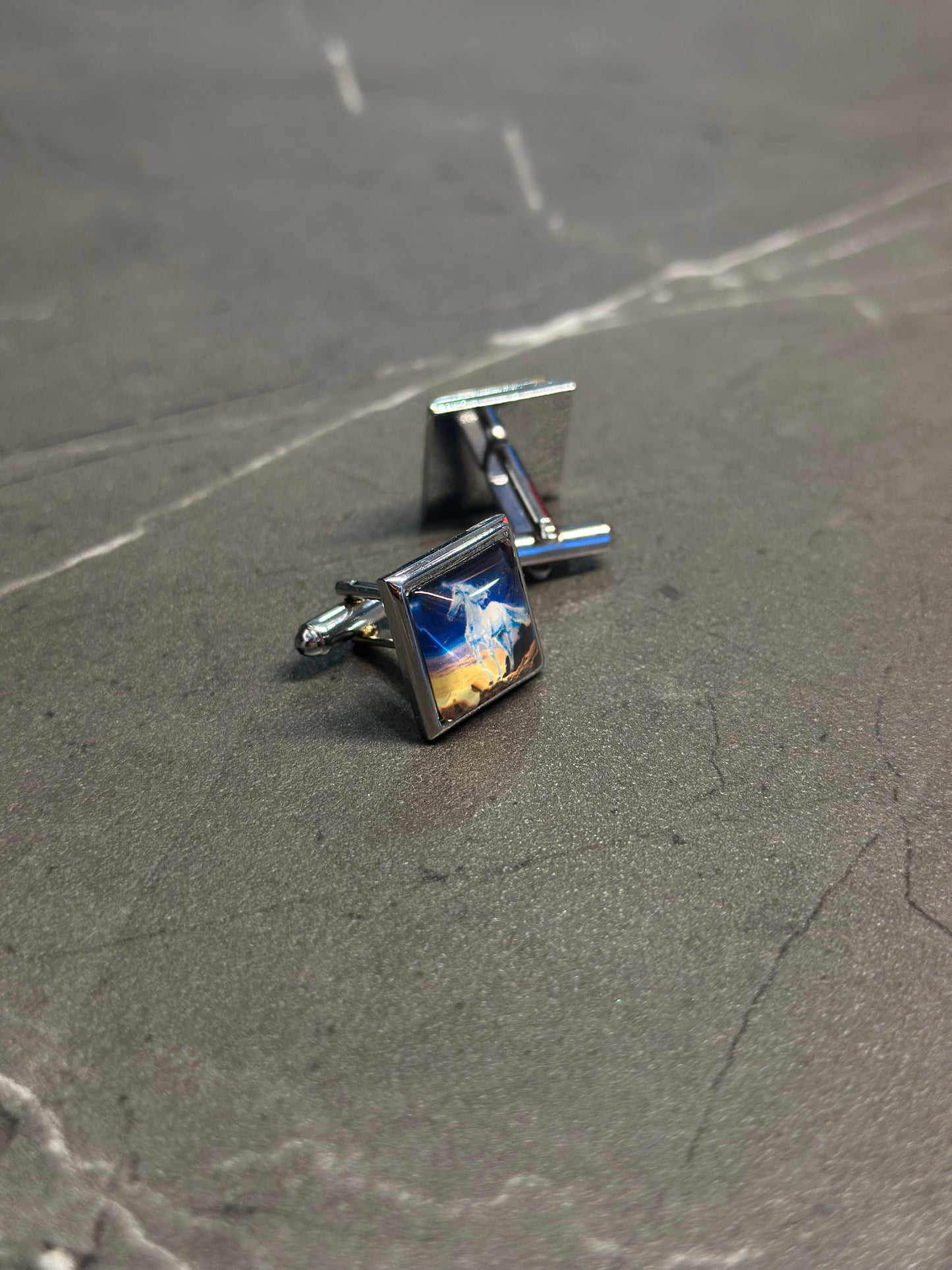 My stical White Horse Cufflinks
