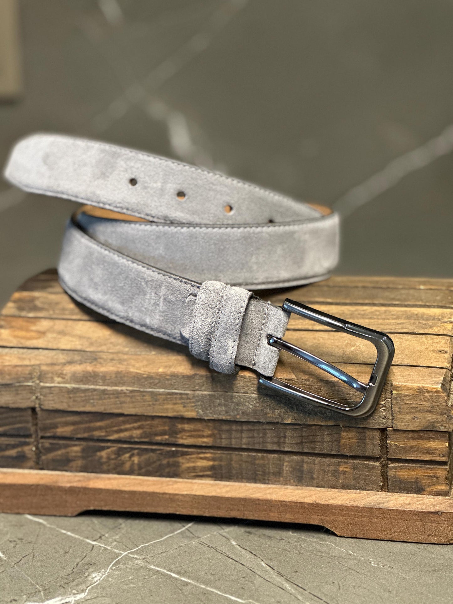 Elegant Suede Leather Belt for Men. High Quality Suede Belts with Customizable Options. Stylish Gift for Birthdays and Anniversaries.